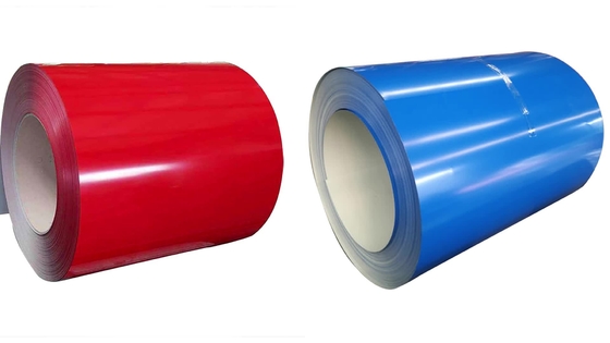 600mm 26 GA 201 Painted Steel Coil In Red Color