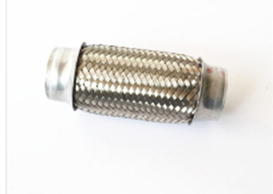 76 X 120mm Auto Exhaust Flexible Pipe High Strength Outer Wire Braided