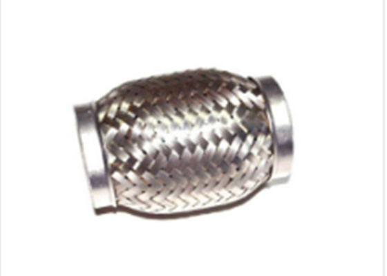 45 X 200mm Size Auto Exhaust Flexible Pipe Wire Braided Meshed Outer Surface