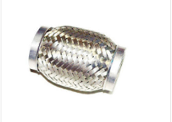 45 X 200mm Size Auto Exhaust Flexible Pipe Wire Braided Meshed Outer Surface